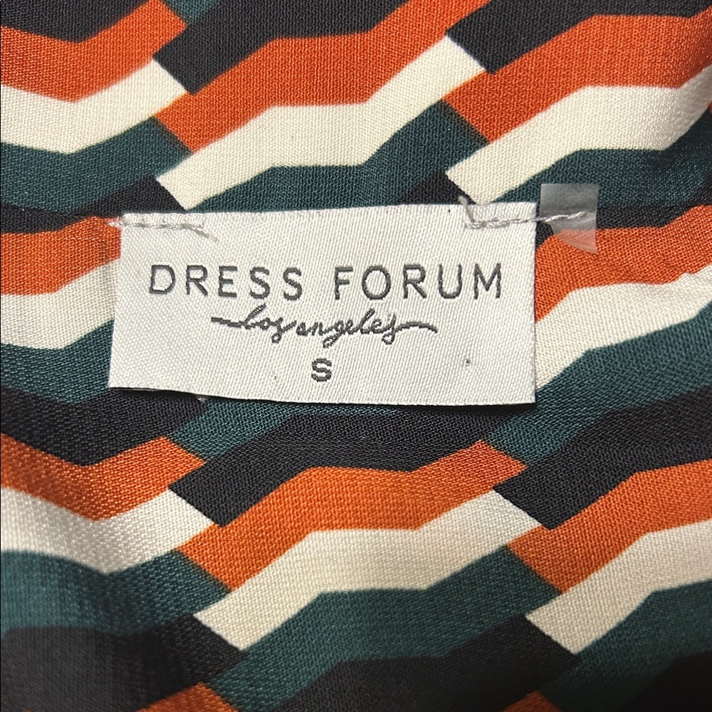 Dress Forum Multicolor Zigzag Button Down Shirt - Picture 4 of 12